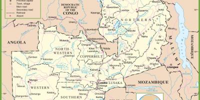 המפה של זמביה
